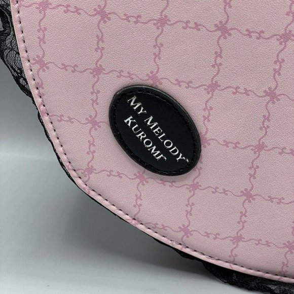 Sanrio Kuromi X Lolita My Melody Heart Crossbody Bag Purse NEW - Picture 6 of 9